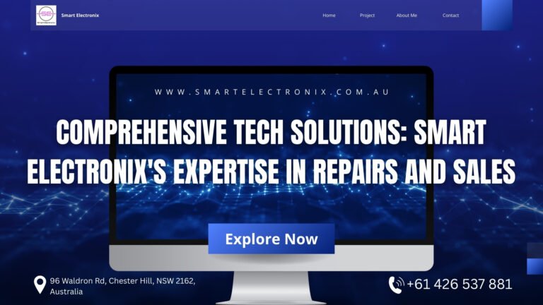 Comprehensive Tech Solutions: Smart Electronix’s Expertise in Repairs and Sales