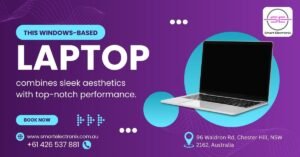 This Windows-based laptop combines sleek aesthetics with top-notch performance.
