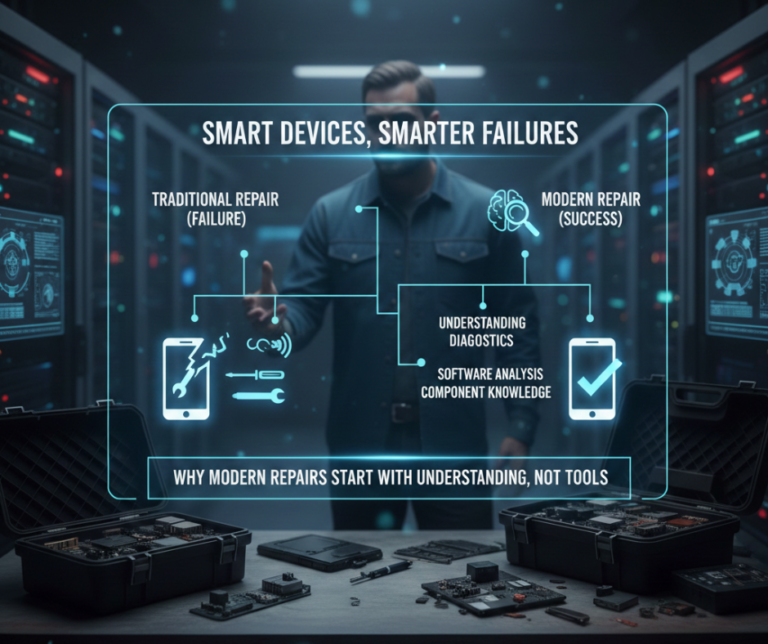 Smart Devices, Smarter Failures: Why Modern Repairs Start with Understanding, Not Tools